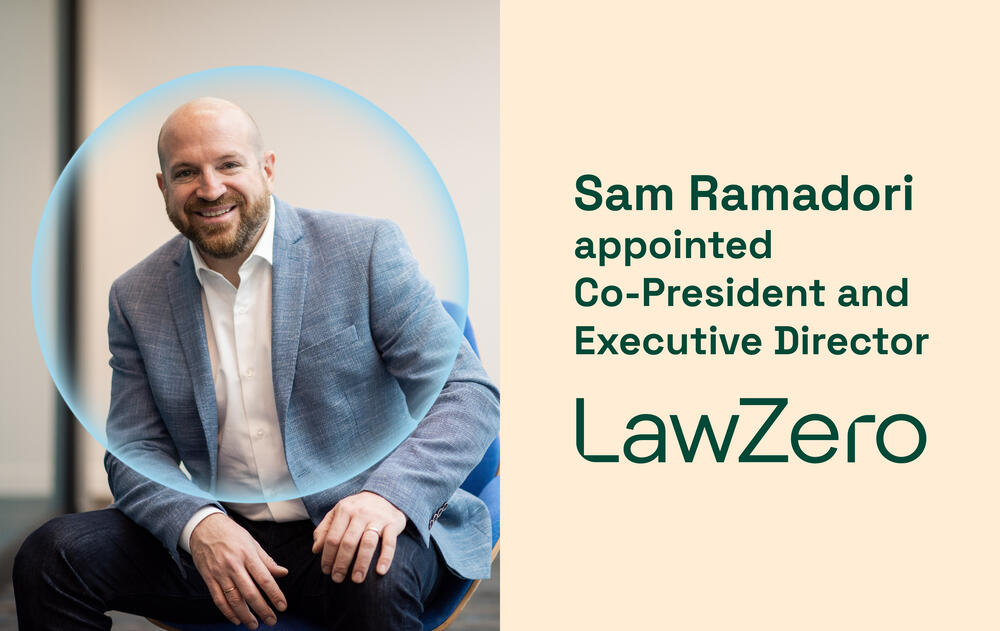 Sam Ramadori appointed Co-President and Executive Director of LawZero