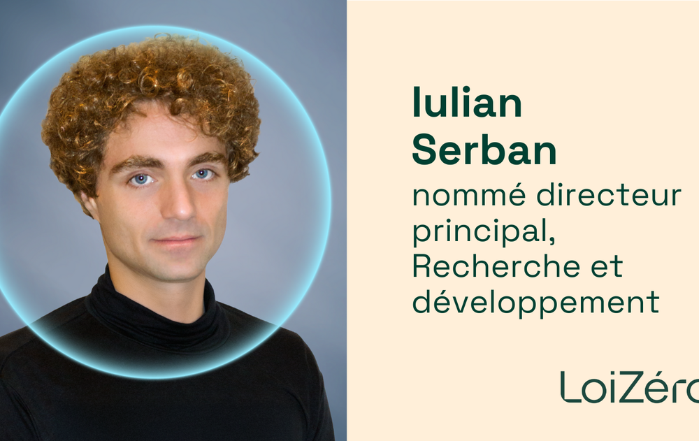 LoiZéro annonce la nomination de Iulian Serban en tant que directeur principal, Recherche et développement