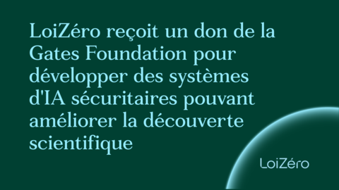 LoiZéro annonce un don de la Gates Foundation
