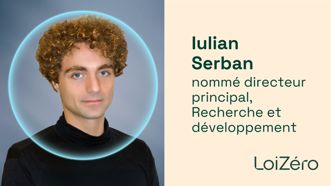 LoiZéro annonce la nomination de Iulian Serban en tant que directeur principal, Recherche et développement